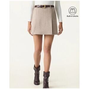 OGL Skirt FuzzLuxe Pleated High Rise Pull On Built In Shorts Size Medium NEW